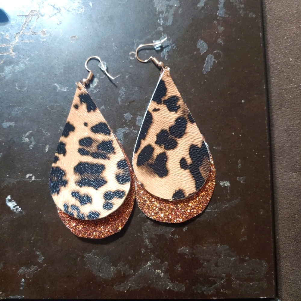 Cheetah earrings